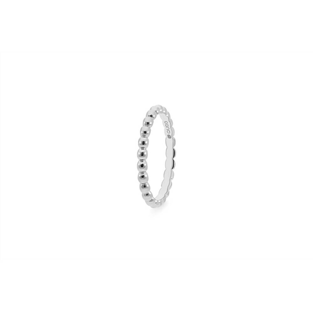 NEW QUDO women's spacer matino ring in silver